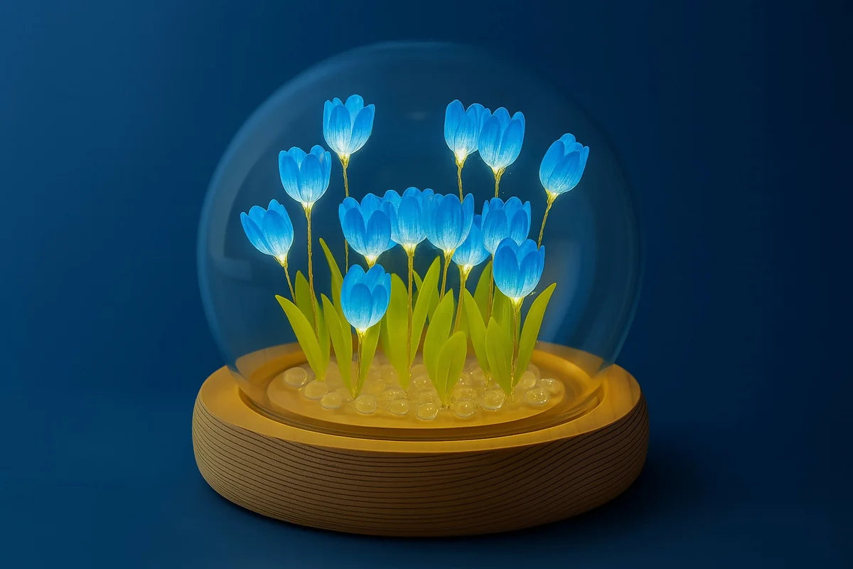 Glowing Tulip Flower Night Lamp & Table Decor Gift