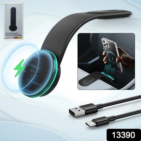 Car Mount Charge 15w Wireless Car Charger Phone Holder (1 Set)